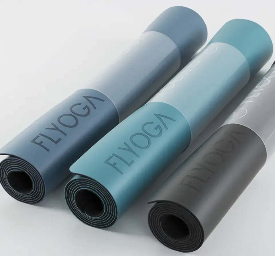Rubber PU Yoga Mat Eco-Friendly Private Label Matte Natural Leather Custom Logo 183x68cm 4.5mm Thick