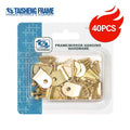 40PCS TS-K032 Sawtooth Iron Hanger Drywall Picture Frame Hooks for Mirror/Glass Holding Taisheng Frame Brand