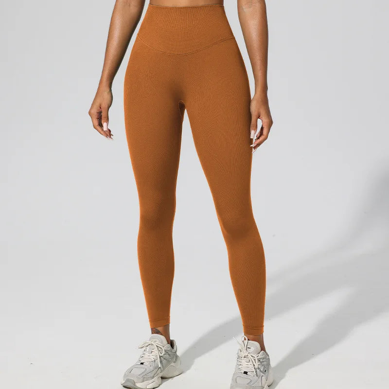 Women's High Waist Compression Leggings Soft Seamless Scrunch Back Quick Dry Sports Wear With Print Active Style