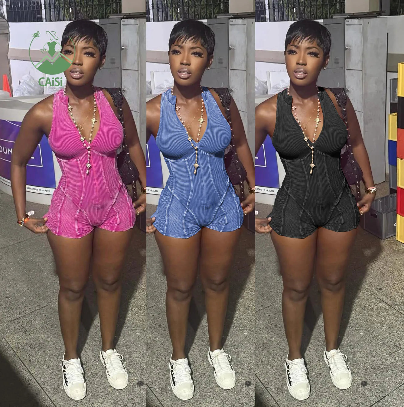 Hot Summer Wash Cotton Women Rompers Knit Slim Bodycon Jumpsuits Y2K Lady Vintage One Piece Women Bodysuits