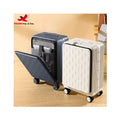 RTS Bulk Luxury Spinner Trolley Suitcase Aluminium Frame Business Travel Luggage Front Open Luggage Multi-functional Suitcase