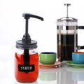 Kitchen Food Grade Plastic Dispenser Pump Jars Airtight Rust-Proof Leak-Proof for Honey Syrups Salad Dressings Dosing Pump
