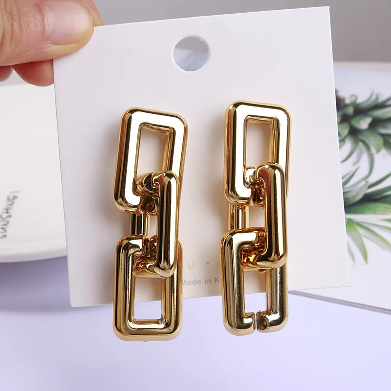 Fashion Simple Gold Earrings for Women Wholesale