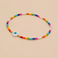 Go2Boho Rainbow Beaded Eye Evil Bracelet for Women Bohemia Fashion Jewelry FGB Beads Handmade 2023 Bracelets New in