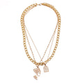 Dainty Layered Pearl Choker Necklace Retro Geometric Brand Hollowed Out Portrait Clavicle Fashion Gold Plated Jewelry for Women