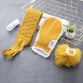 Hot Sale Skin Clean Bath Towel Sets Exfoliating Bath Tools Bath Belt Back Scrubber and Soft Shower Ball Scrubber Set