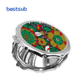 BestSub Wholesale Custom Sublimation Blanks Round Shaped Compact Mirror