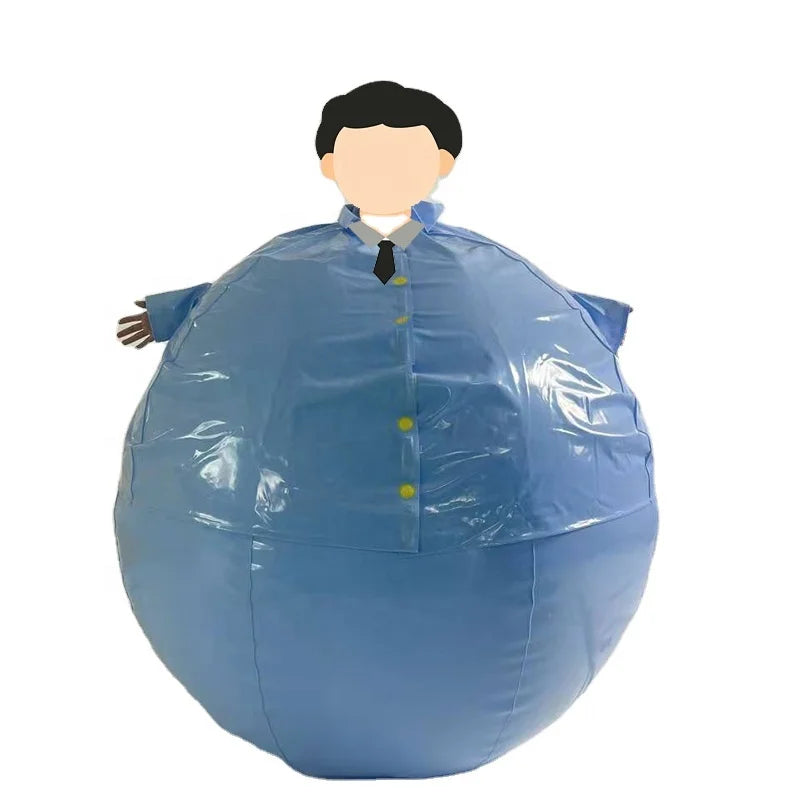 Waterhan Customized Size Funny PVC Balloon Ball Game Role Playing Inflatable Waterproof Outdoor Blueberry Suit 6-8ft UV Printed