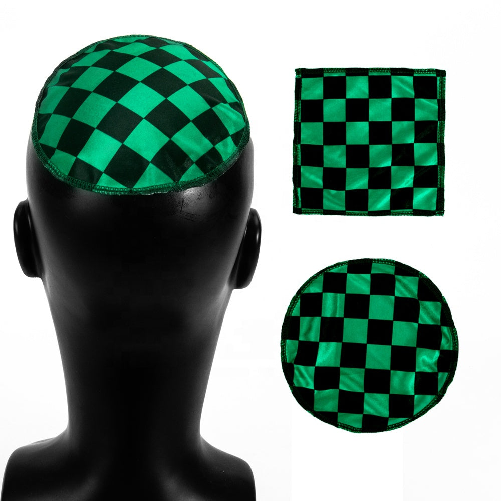 Custom Stretchy Soft Silky Satin Crown Patch Anime Designer Durag Accessories Mens Wave Essentials Hair