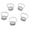 Best-Selling DIY Handmade Stainless Steel Ring Findings Adjustable for Easy Fit on Any Ring Size for Jewelry Making & Components