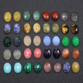 HZ Oval Shape Smooth Fat Back Cabochons Loose Gemstone Calibrated Cabochons
