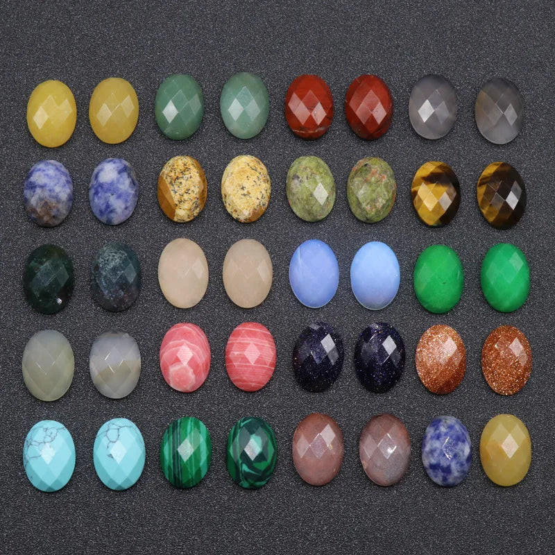 HZ Oval Shape Smooth Fat Back Cabochons Loose Gemstone Calibrated Cabochons