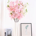White Pink Artificial Indoor Wedding Decoration Silk Flowers Cherry Blossom Tree Arches