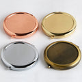 Custom Logo Retro Vintage 2-Sided Pocket Mirror Foldable DIY Design Portable Small Makeup Cosmetic Gift