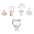 Bulk Selling Wine Spirits Custom Crystal Glass Cork Cap Lid for Vodka Whisky Gin Rum Home Brew Bottles Tapa De Botella