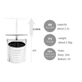 304 Stainless Steel SS304 Manual Squeezer Grape Fruit Juice Vegetable Stuffing Wring Dehydration Residue Colander Strainer