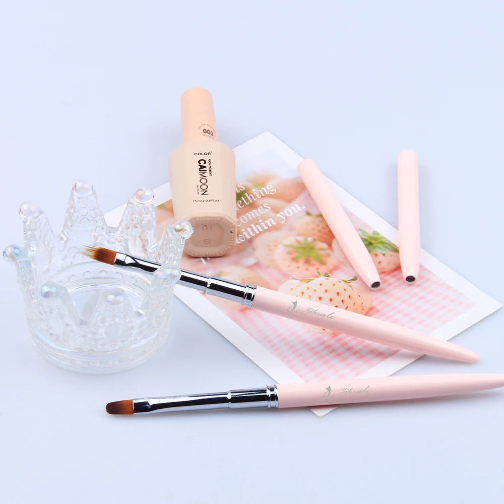 2023 Hot Selling Custom logo Soft Nylon Nail Art Brush