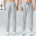 In Stock Softness Quick Drying Sports Casual Pants With Elastic Zipper Pockets Men's Fitness Pants