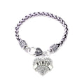 IMG 5795 Fashion Jewelry  Lettering BINGO Crystal Heart Shape Fashion Leather Bracelet