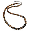 Hot Selling Customized Initial Stainless Steel Male Pendant Necklace with Trendy Beads Chain MegaBDM