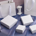 Recycled Custom Mini Small White Folding Gift Craft Packaging Box for Jewelry Box with Lid