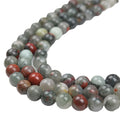 African Natural Bloodstone Round Loose Healing Gemstone Mala Beads Jewelrytopia Model 02477-1 CNAS Certified