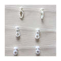 Ripple Fold Runner 60 mm Modern Curtain Ripple Fold Plastic Distance Runner Curtain Plastic Gliders Runner Ripple Folds