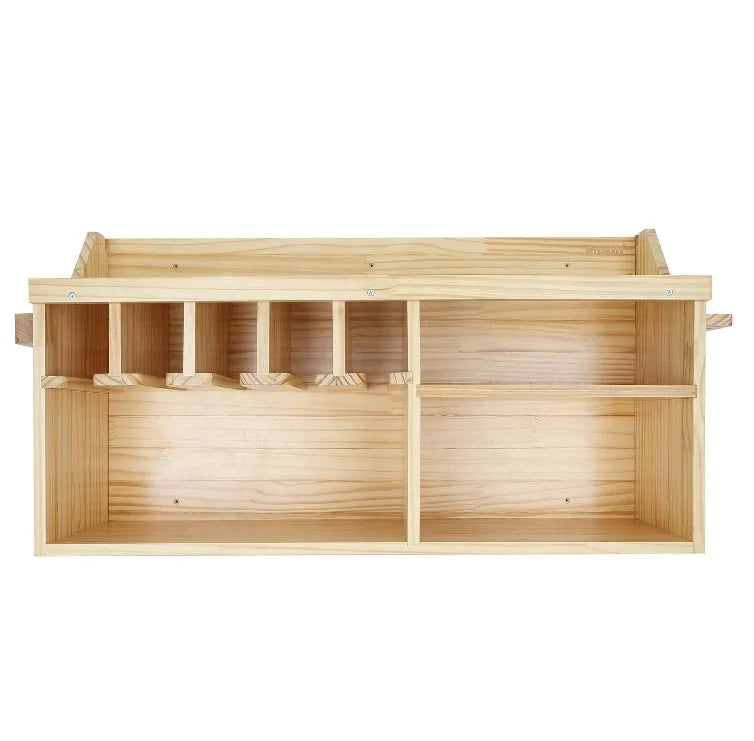 Wall Mount Wood Power Tool Organizer Storage Sack 5 Hanging Slots Eco-Friendly Bike Rack