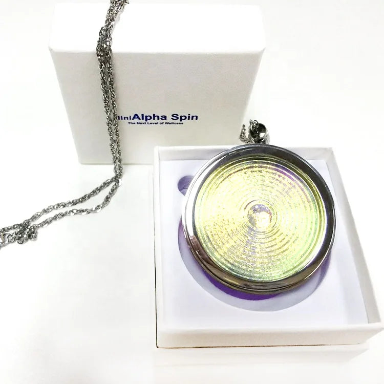 Custom Logo Children's Unisex Alpha Energy Spin Religious Style Healthy Negative Ion Mini Pendant for Weddings Made Stainless