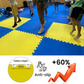LINYIQUEEN Premium Quality Dojo Yellow and Blue Eva Interlocking Mats for Boxing Taekwondo