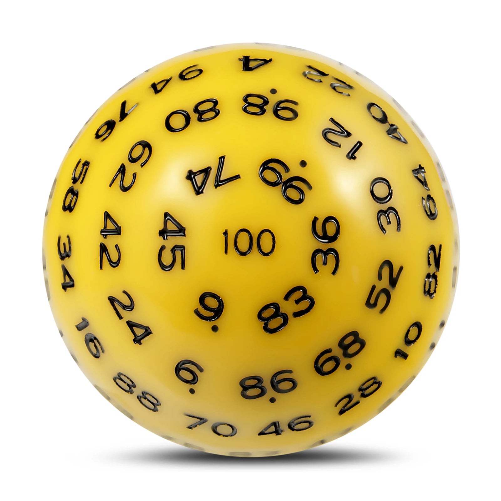 Custom 16mm Acrylic Resin D100 100-Sided Polyhedron Spherical Dice DND Dice Set for Board Game