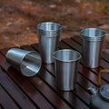 IRONDONKEY Outdoor Lightweight Camping Mug Cookware Tableware Portable High-temperature Resistant Coffee Cup Camp Spork