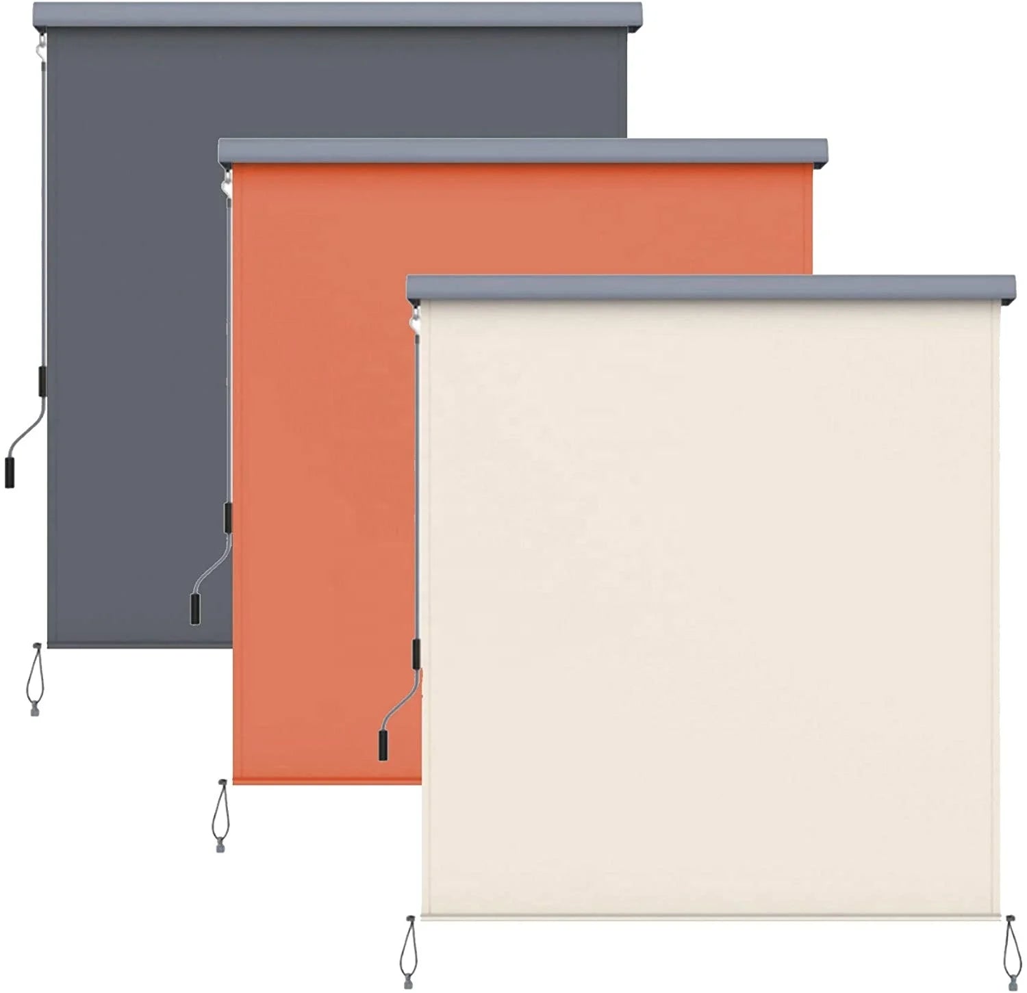Modern Chinese Manufacturer Outdoor Indoor HDPE Window Blinds Vertical Awning Aluminum Canvas Sunshade Roller Motorized Remote