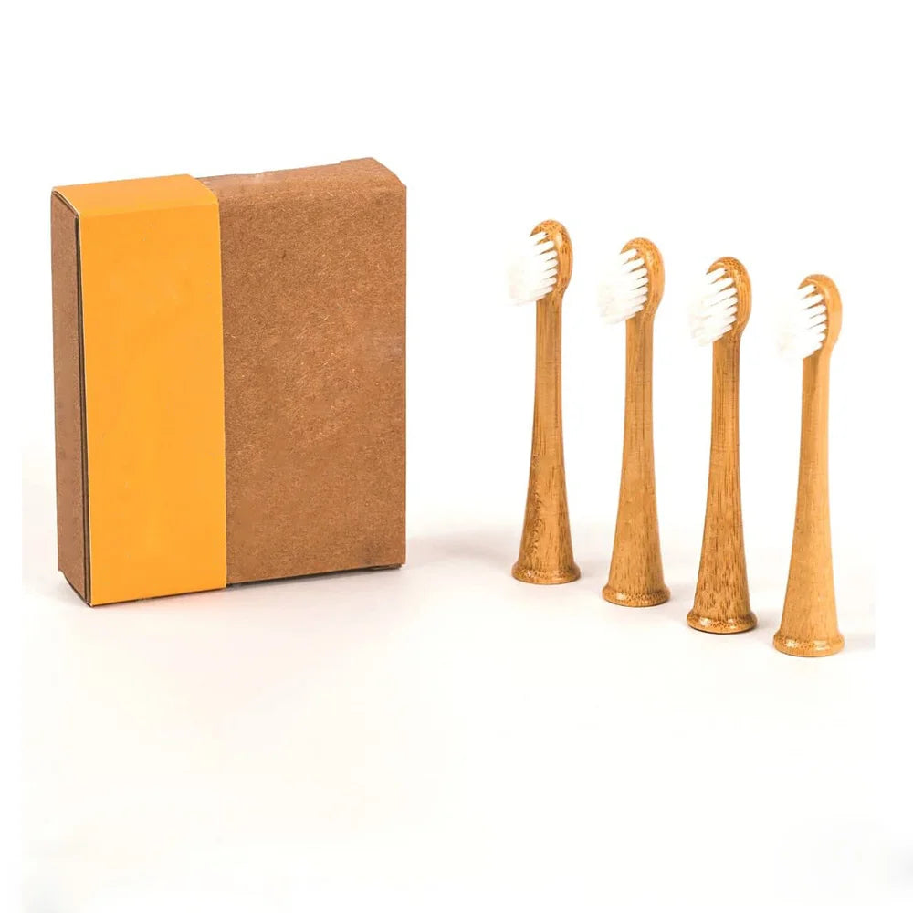 Mini Bamboo Electric Toothbrush Head Bamboo Toothbrush Removable Head