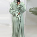 Mexizo New Abaya for Women Nida Ruffle Style One Piece for Jilbab Modest Islamic Clothing with Plus Size Option