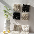 Factory Wholesale Minimalist Retro Style Wall Art and Home Crafts Wall Hanging Handmade Ceramic square Wall Decoration