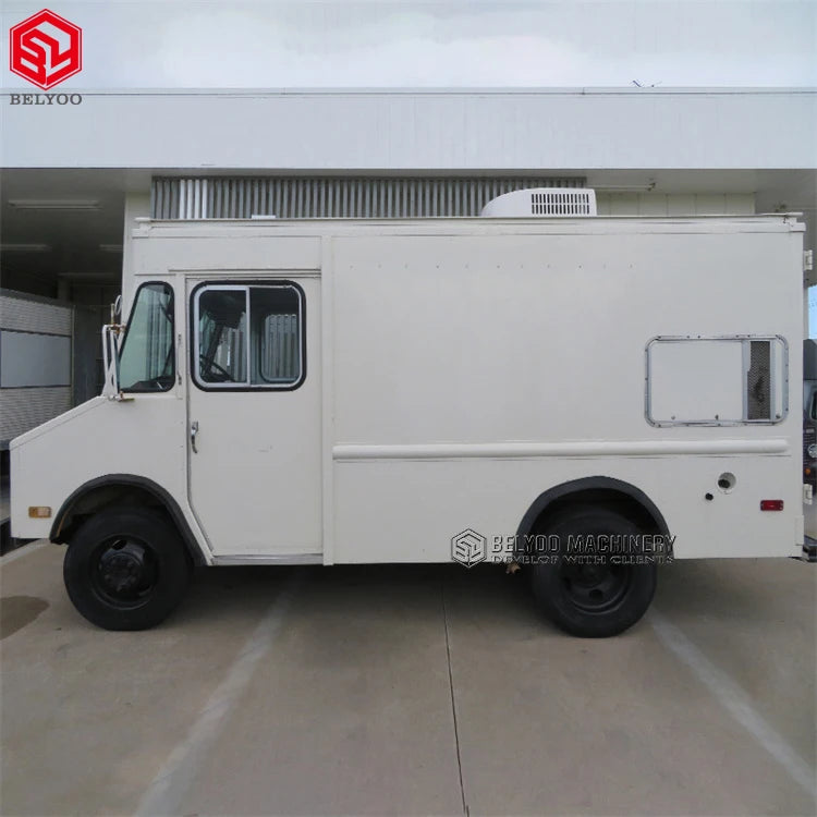 Electric Vintage Food Truck for Sale Mobile Kitchen Food Van Coffee Carts Pizza Truck With Fully Equipped Ice Cream Truck