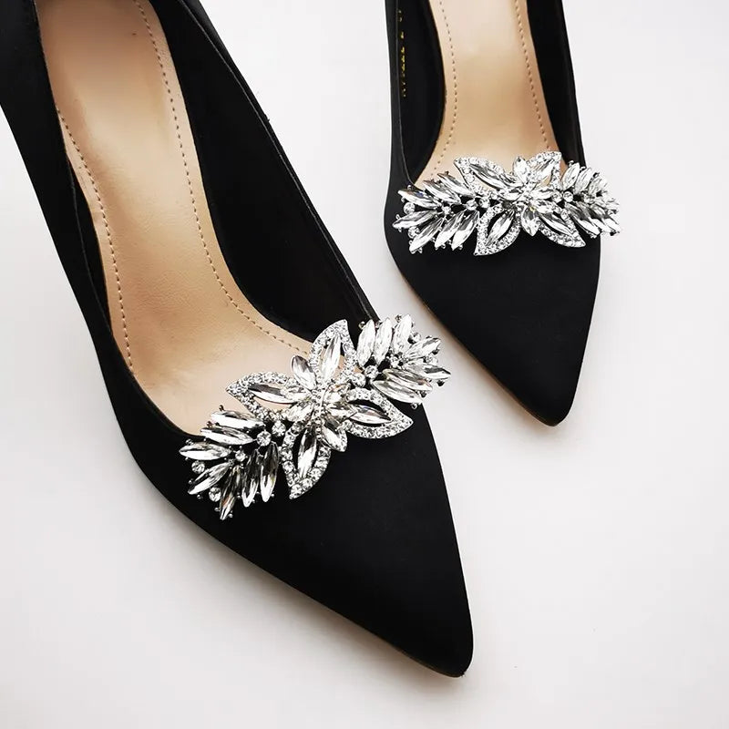 Elegant Crystal Bridal Shoe Clips for High Heel Shoe Party Decoration Accessories