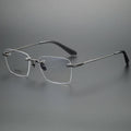 High Quality Titanium Rimless Frames Spectacles Optical Eye Glass Glasses for Men and Woman CS80957