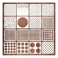 16 Pieces Bubble Geometric Craft Stencil Polka Dot Stencils Mixed Media Circle Stencil