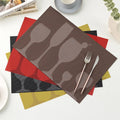 Wholesale Table Mat Christmas Waterproof Pvc Vinyl Woven Dining Table Mats Placemat for Dining Table Luxury Kitchen Accessories