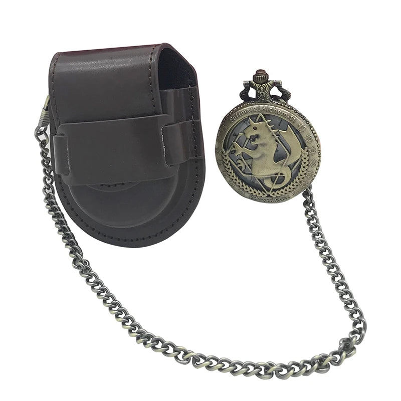 UK Fashion Styles Leather Pocket Watch Belt Holder
