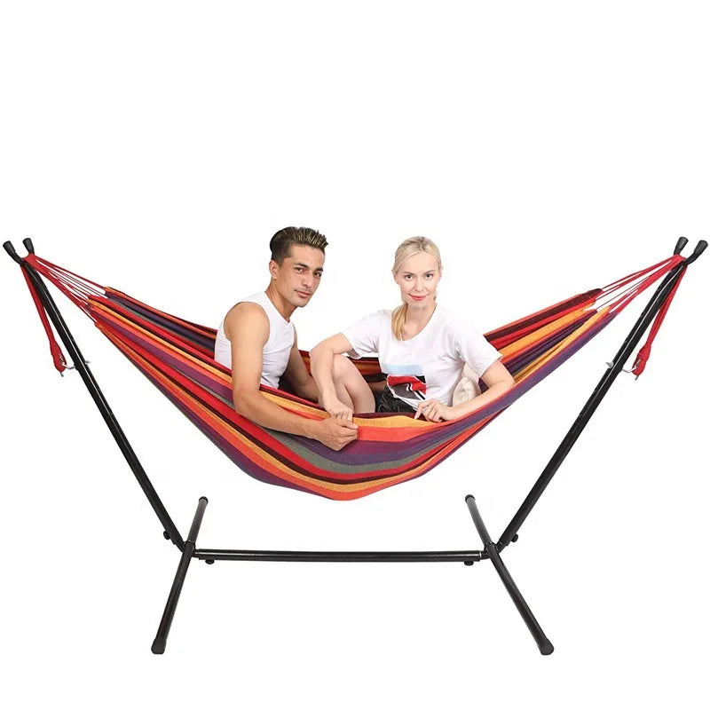Get-Fit Fabric Parachute Hammock for Double Swing for Indoor/Outdoor Sports Camping Picnics Holidays Parks Lakes Beaches Farms