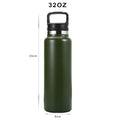 Custom 32OZ Leakproof Vacuum Insulated Stainless Steel Sport Water Bottle Thermos Flask Camping Eco-Friendly Boiling Water Safe