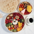 Premium Custom Food Cheese Packaging Box Wooden Round Cake Veneer Cheese Box Basque Burnt Cheesecake Box