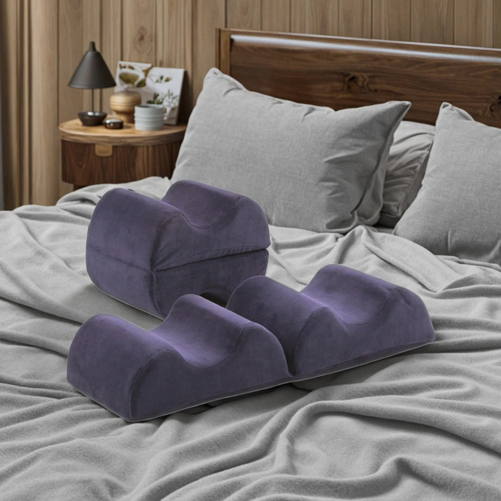 OEM Contour Fold Pillow for Knee Pain Relief Power Leg Rest Pillow Memory Foam Body Pillow for Home