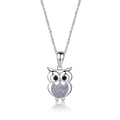 Best Quality Single Face Sterling Silver Owl Pendant Lovely Silver Plated Owl Necklace Fashion Jewelry Necklaces