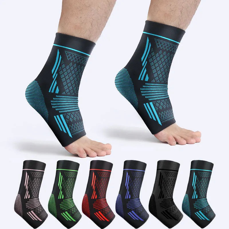 Elastic Hinged Ankle Wraps Protector Support Ankle Brace Compression Sleeve for Running
