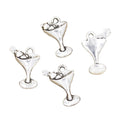 Charms martini Daquiri Glasses 20x14mm Tibetan Silver Color Pendants Antique Jewelry Making DIY Handmade Craft