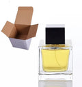 Custom Logo Cube Luxury Square Perfume Bottle 50 ml with Box Glass Spray Empty Customized Colored 100ml Perfume Bottle 50ml